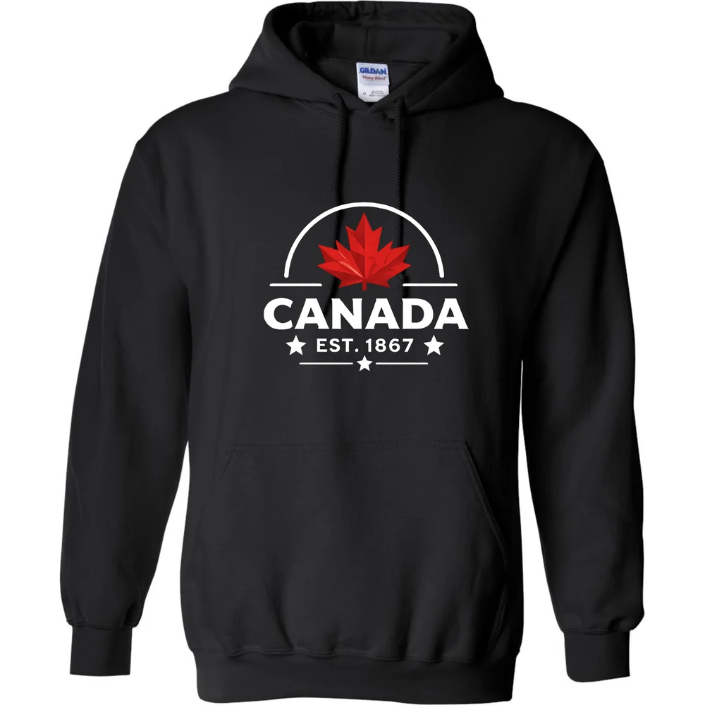 Canada Heritage Hoodie โ Black โ front view
