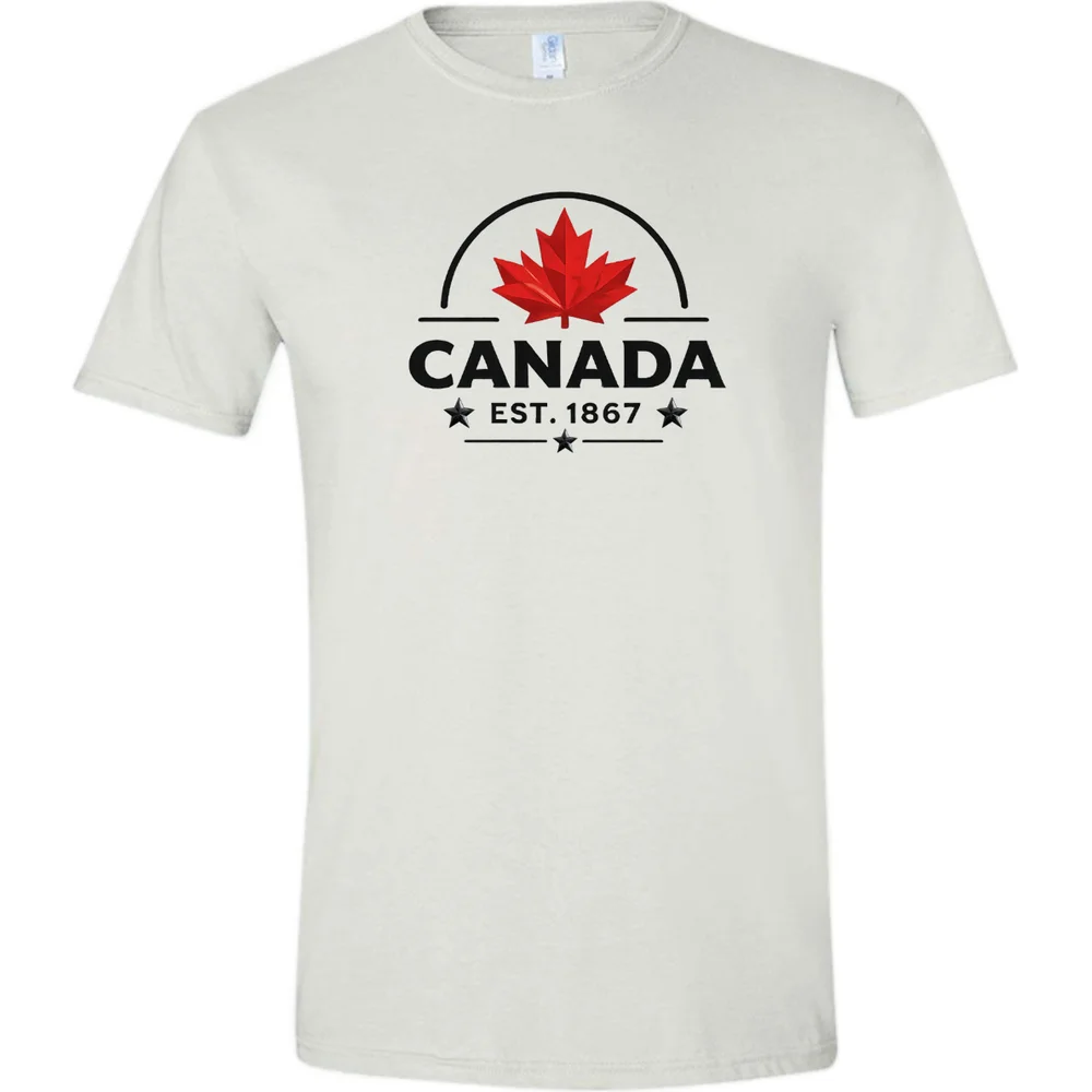 Canada est 1867 Tee โ White โ front view