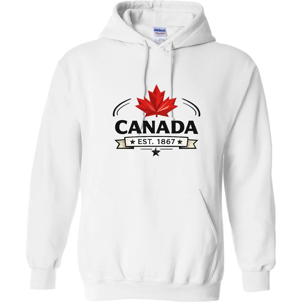 Canada Heritage Hoodie โ White โ front view