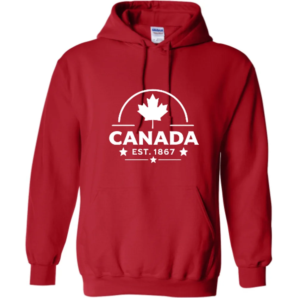 Canada Heritage Hoodie โ Red โ front view