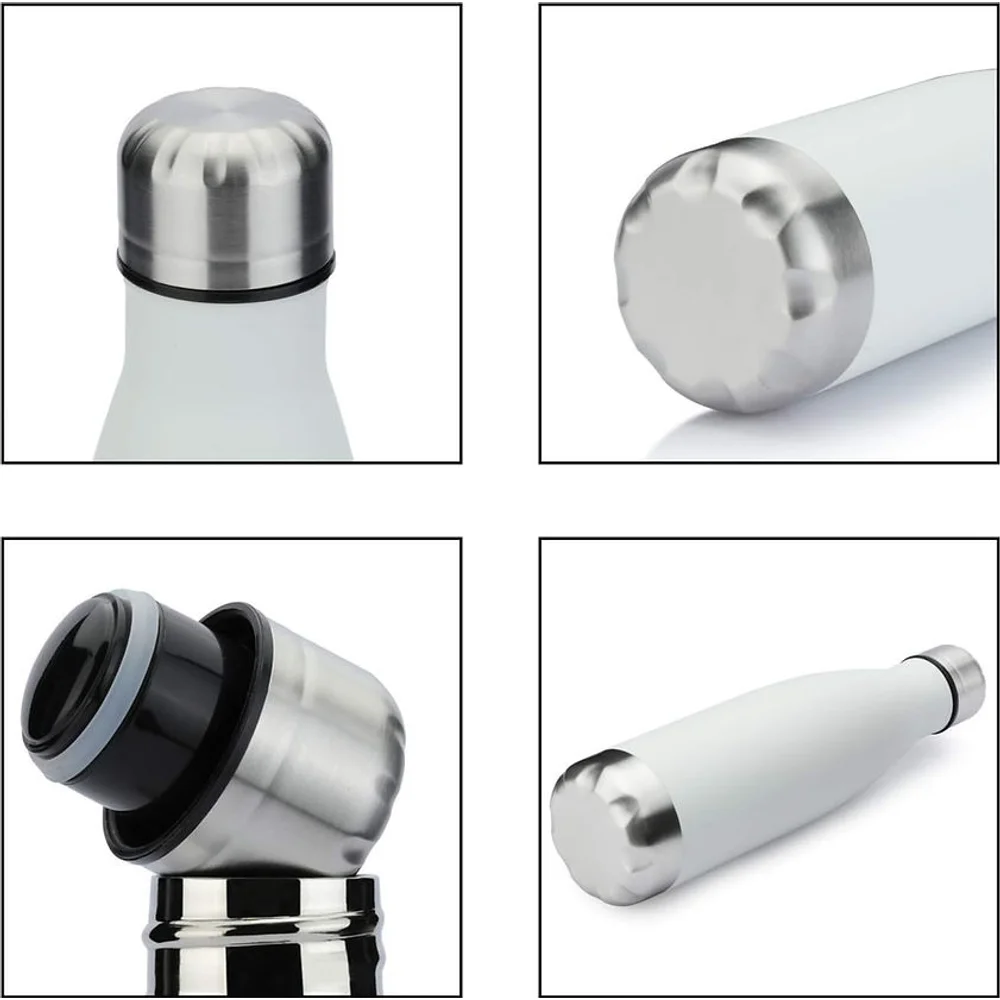 Stainless Water Bottle โ back view